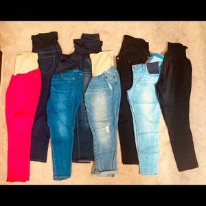 Maternity Jeans (lot of 8)